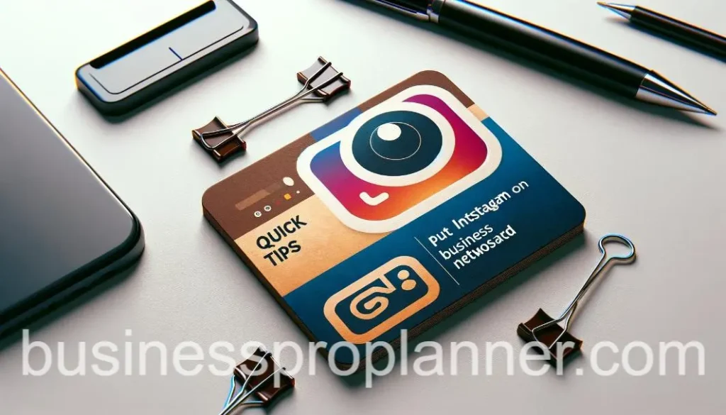 How to Put Instagram on Business Card
