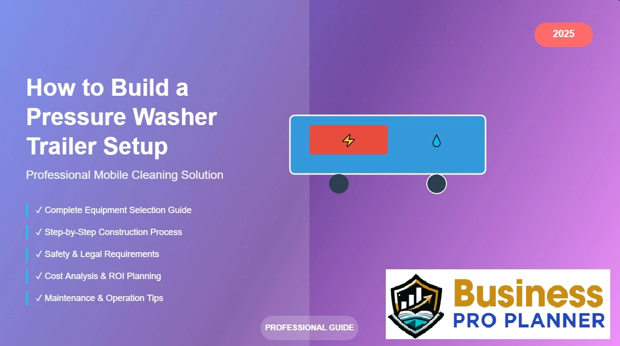 How to Build a Pressure Washer Trailer Setup